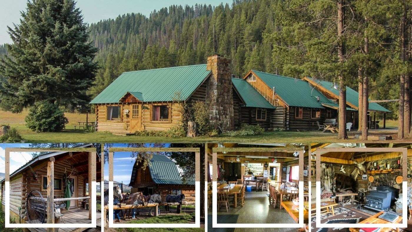Hunting lodge photo collage